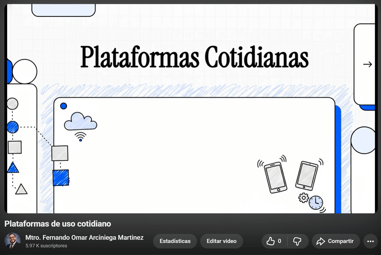 Plataformas de uso cotidiano (Video)