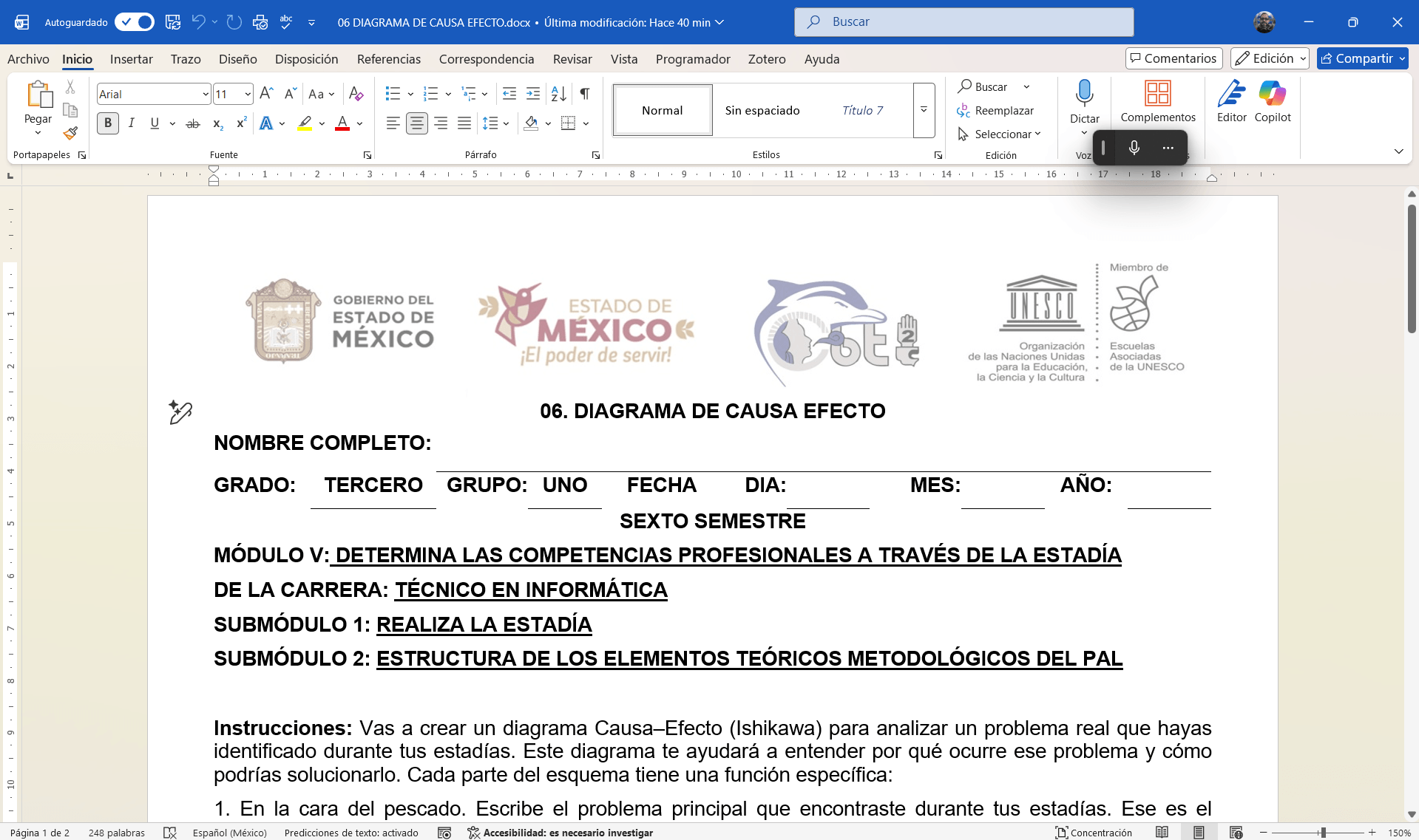 06 DIAGRAMA DE CAUSA EFECTO – MODULO 5