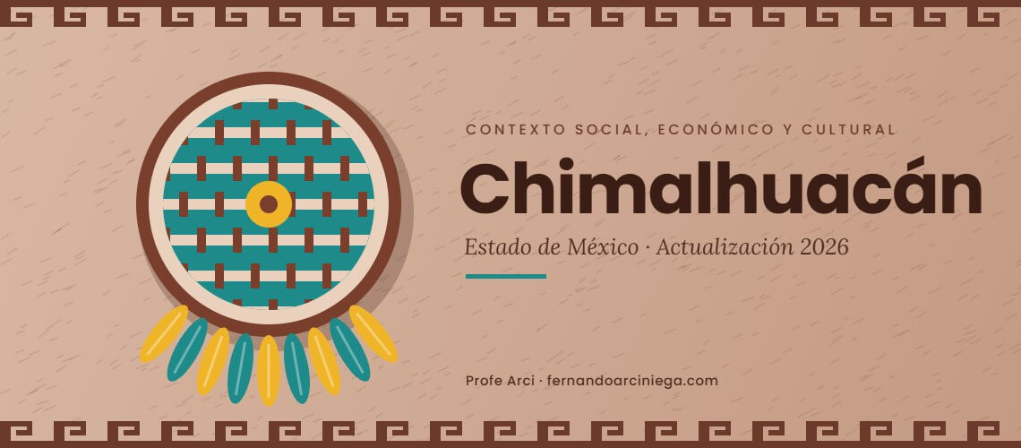 Contexto social, económico y cultural de Chimalhuacán, Estado de México: ilustración de un chimalli o escudo labrado en cantera con greca