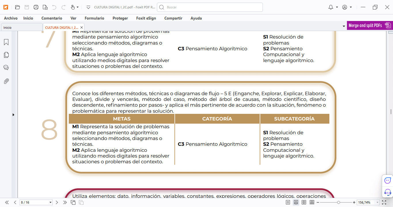 Cultura Digital 1 – Progresión 8 – 2024 2025