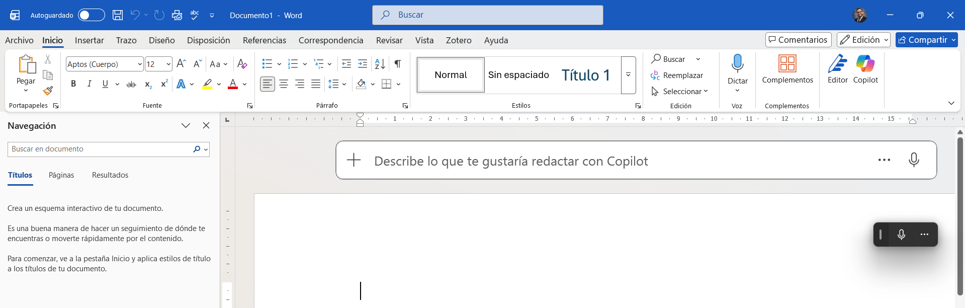 Copilot, el Agente de IA en Word y Excel