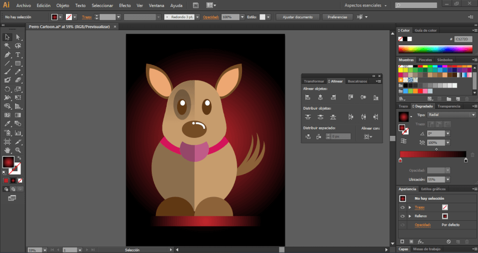 Illustrator CS6 – Crea un Perro tipo Cartoon paso a paso