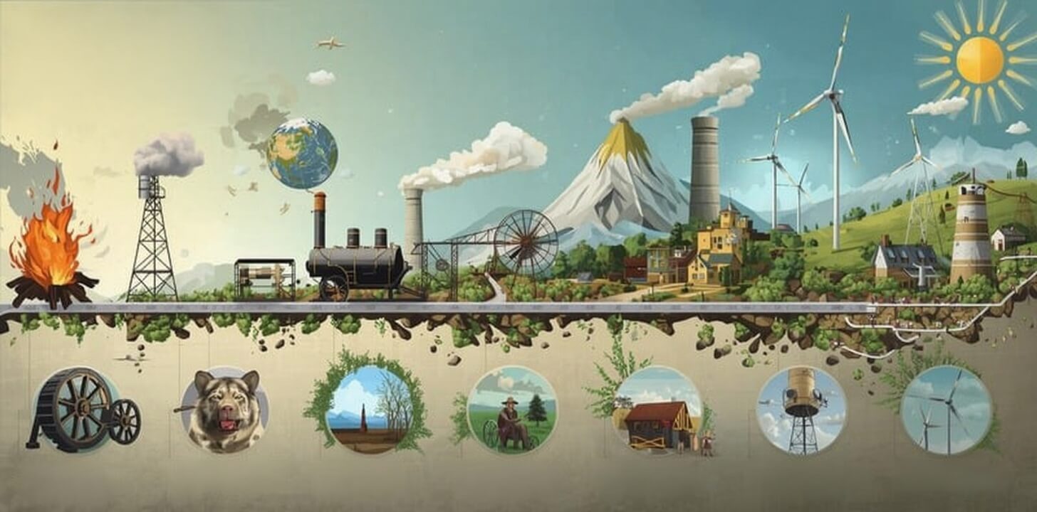 Linea del tiempo sobre la evolución de la Energia