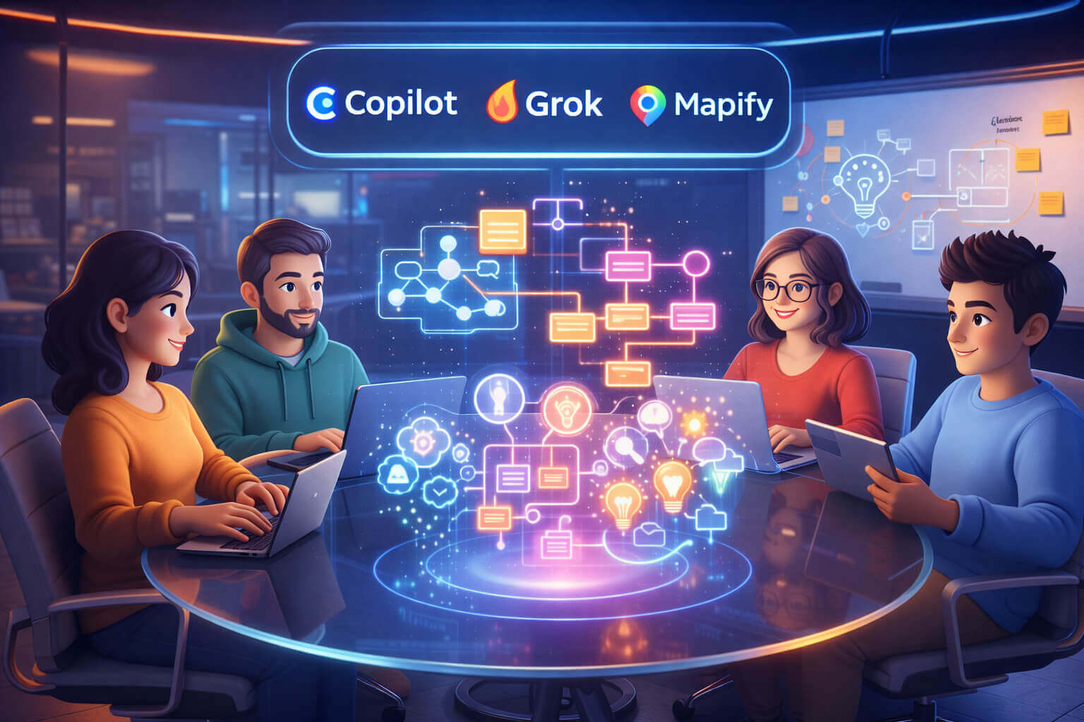 Organizadores Gráficos hechos con Inteligencia Artificial