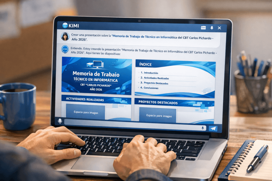 Cómo crear presentaciones profesionales con IA – KIMI
