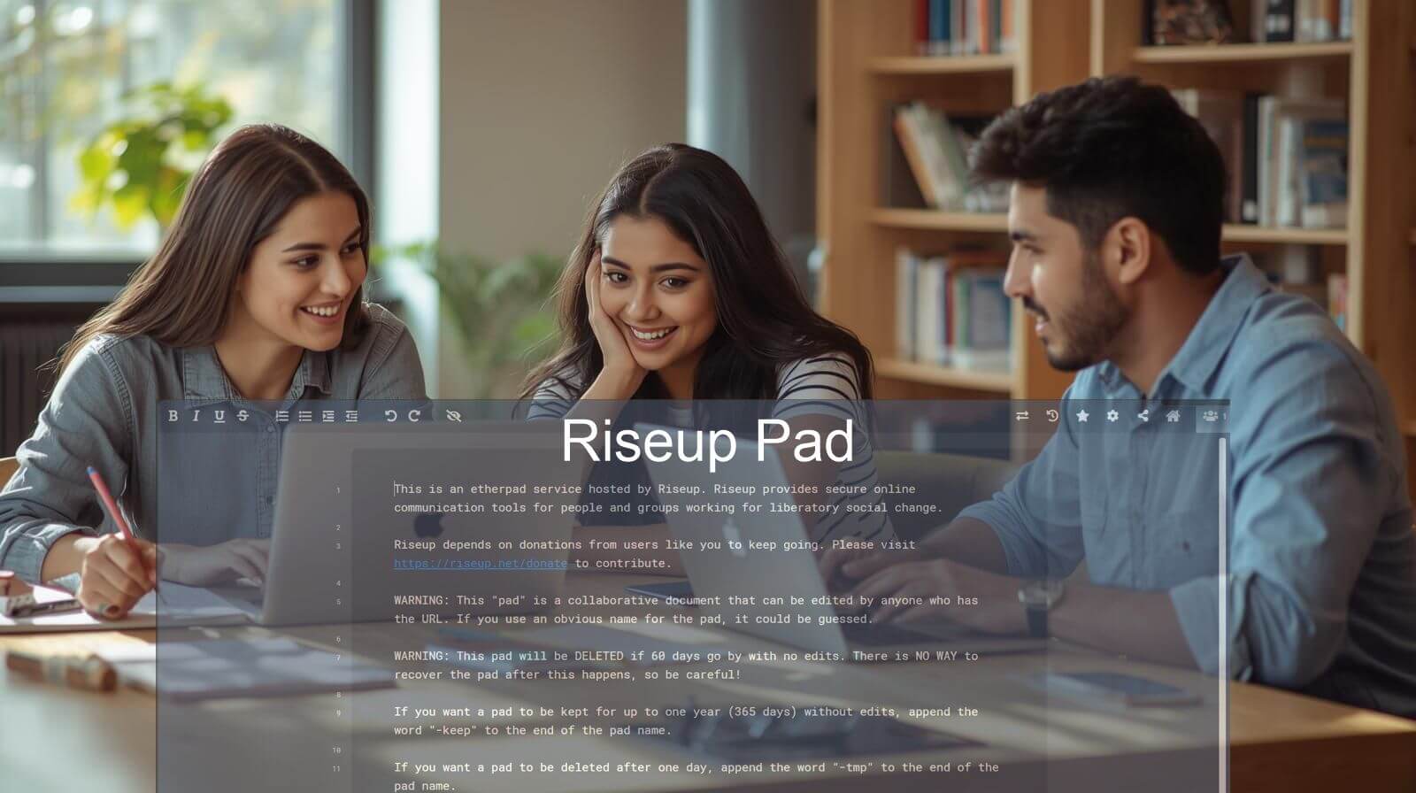 ¿Qué es Riseup Pad y para qué sirve?